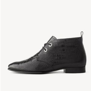 Rag & Bone Audrey Desert Boot Black Croco 10 nwt